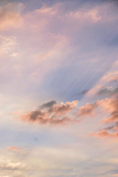 Dreamy cloudscape at sunrise