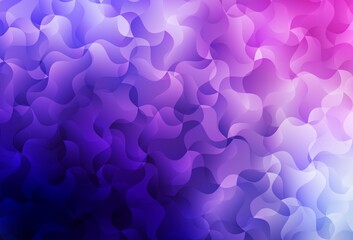 Light Purple, Pink vector template with curved lines.