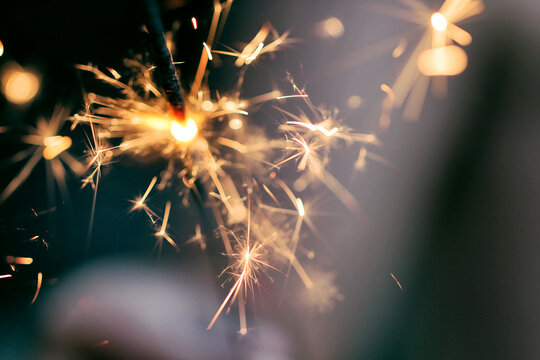 Sparkler explosion at celebration