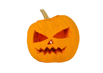 handmade and painted halloween pumpkin