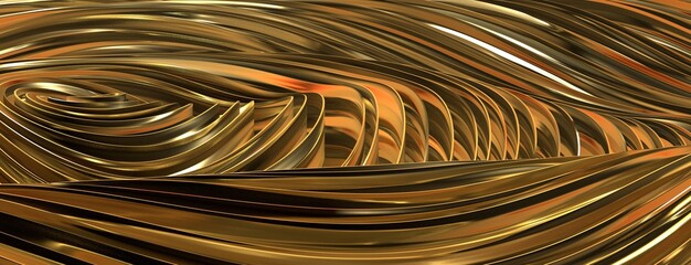 luxus gold background dynamic flow wave