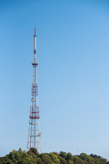 Relay tower for transmission of radio signals, television, radio and mobile communication