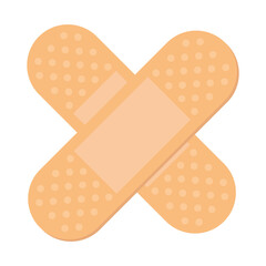 medical adhesive bandages design of care health and emergency theme Vector illustration