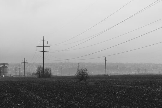 Electricity pylons