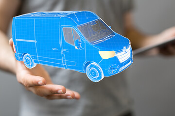 logistics and delivery concept digital 3d.
