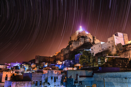 Startrails Over Old Town