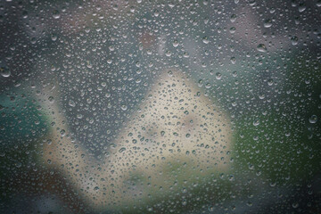 raindrops on window