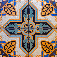 Ancient hydraulic tiles, Belo Horizonte, Brazil