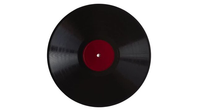 Spinning vinyl record