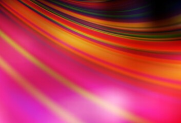 Light Red, Yellow vector blurred bright pattern.