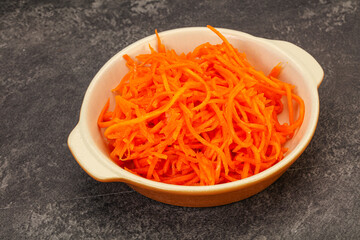 Korean carrot in the bowl