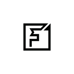 F logo vector letter icon illustrations
