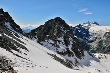 Fototapeta premium Italy-outlook from the Presena peak