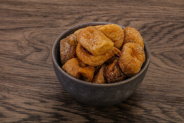 Dry sweet fig fruit heap