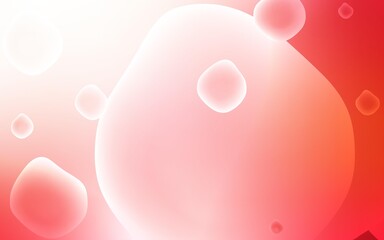 Light Red vector pattern with lines, ovals. Shining illustration, which consist of blurred lines, circles. Memphis style for your business design.