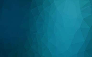 Fototapeta premium Light BLUE vector abstract polygonal texture. A completely new color illustration in a vague style. Template for your brand book.