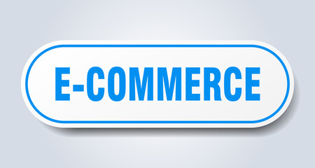 e-commerce sign. rounded isolated button. white sticker