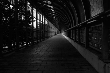 black and white street architecture, pedestrian crossing