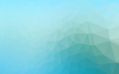Light Blue, Green vector polygonal background. A vague abstract illustration with gradient. Triangular pattern for your business design.
