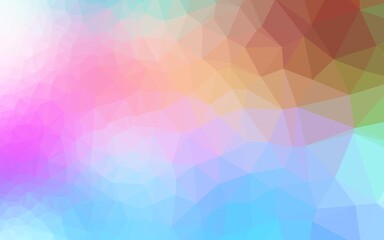 Light Multicolor, Rainbow vector abstract mosaic backdrop. A vague abstract illustration with gradient. New texture for your design.