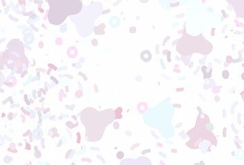 Light Pink, Yellow vector texture with abstract forms.