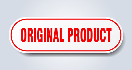 original product sign. rounded isolated button. white sticker