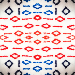 Abstract Ethnic Decor. Grunge Repeat Motif.