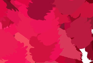 Light Red vector pattern with random forms.