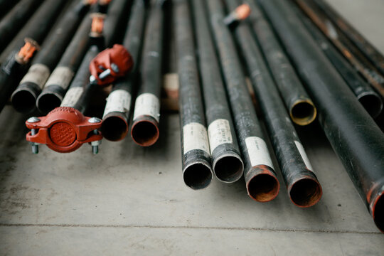 Black Piping on the Ground