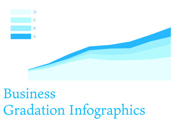 青を基調としたインフォグラフィックス、グラフ・チャート・表