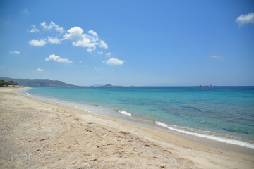 Fototapeta na wymiar Naoxos Greek Island Holiday Vacation
