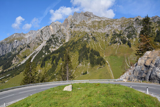 Arlbergstrasse, Arlberg-Passstrasse, &Ouml;sterreich, Vorarlberg