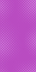 Vector simple vertical background in comic book style with halftone gradient. Retro pop art design.