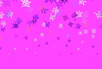 Light Blue, Red vector elegant pattern with sakura.