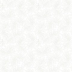Fototapeta na wymiar abstract seamless white and grey floral pattern