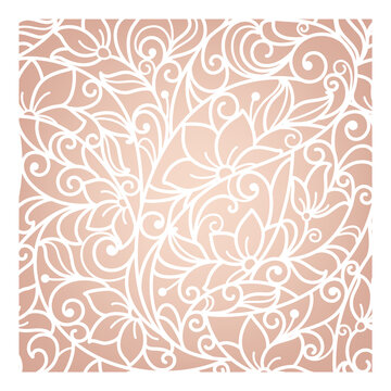 Template frame  design  invitation card.Laser cutting