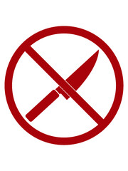 Obraz premium Keine Messer Zone 