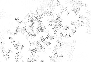 Light Gray vector template with artificial intelligence structure.