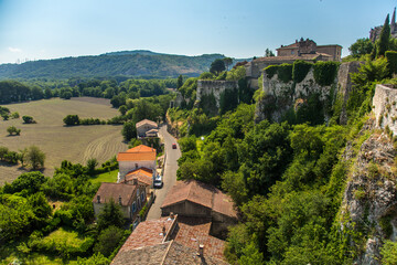 View of Viviers from the towns high point. Viviers is a commune in the department of Ardèche in...