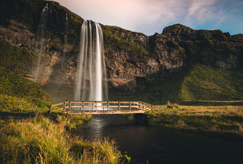 Seljalandfoss, beautifull waterfall. Poto made during covid times where there was literaly no-one in the area.