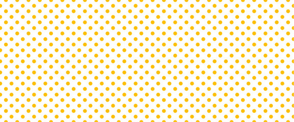 Orange, polka dot jersey pattern. Pois, polka dots memphis style. Flat vector seamless dotted pattern. Vintage, abstract geometric wallpaper or banner. Christmas ( xmas ). Point, round signs. © MarkRademaker