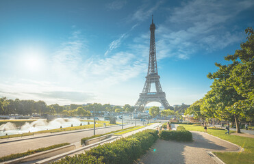 sunny morning, Paris, France