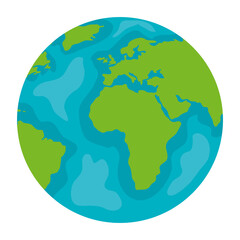 World sphere design, Planet continent earth and globe theme Vector illustration