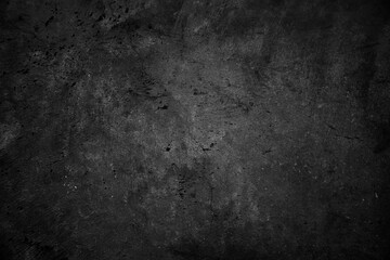 Fototapeta premium Black grunge dark textured concrete wall background