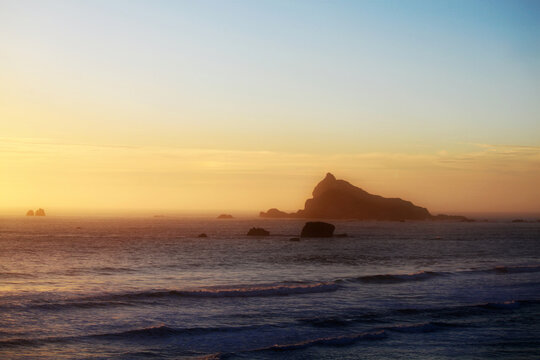 sunset on the beach