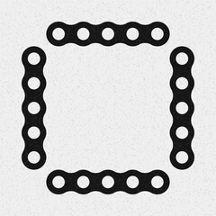 Abstract Cross Pattern Dots Logo generative computational art illustration