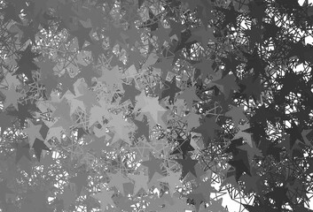 Light Gray vector template with sky stars.