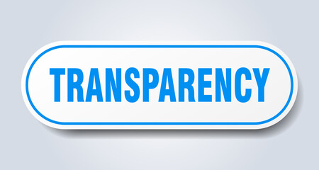 transparency sign. rounded isolated button. white sticker