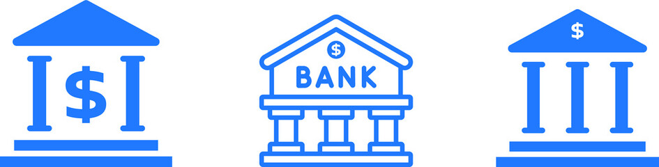 bank icon. building icon vector. banking icon