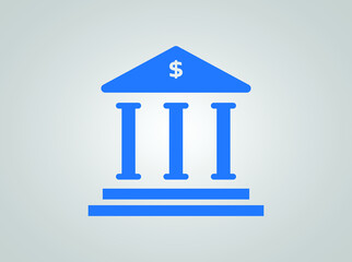 bank icon. building icon vector. banking icon
